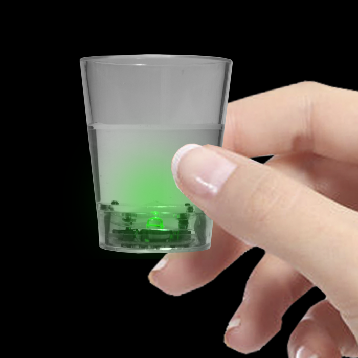 LED Light Up Liquid Activated Shot Glass - Green