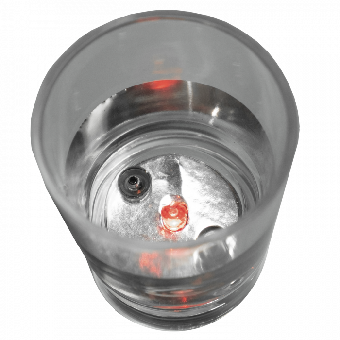 LED Light Up Liquid Activated Shot Glass - Red