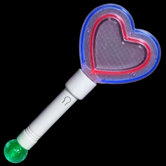 Rave Lights Party Heart Wand