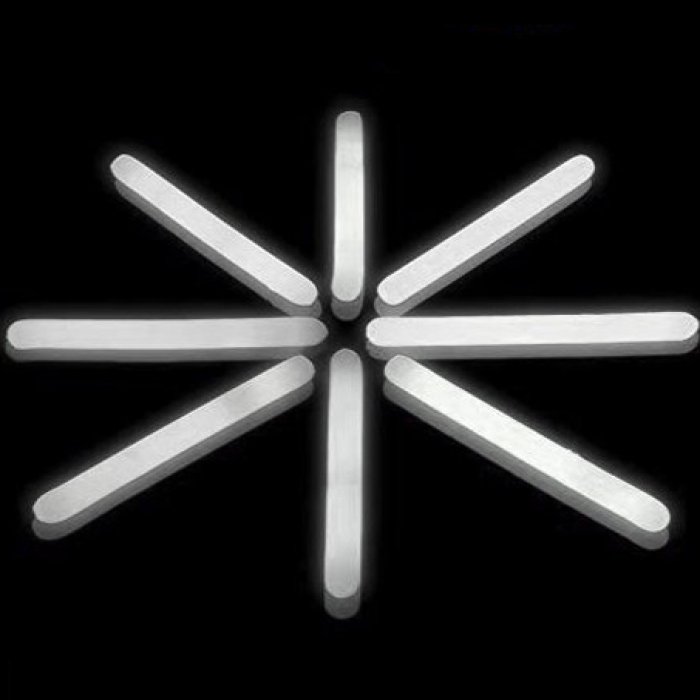 50ct DirectGlow 1.5 inch White Mini Glow Sticks 