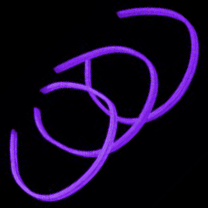 22'' Twister Glowstick Necklaces - Purple