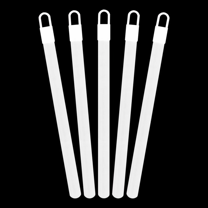 6 Inch Glowsticks - White