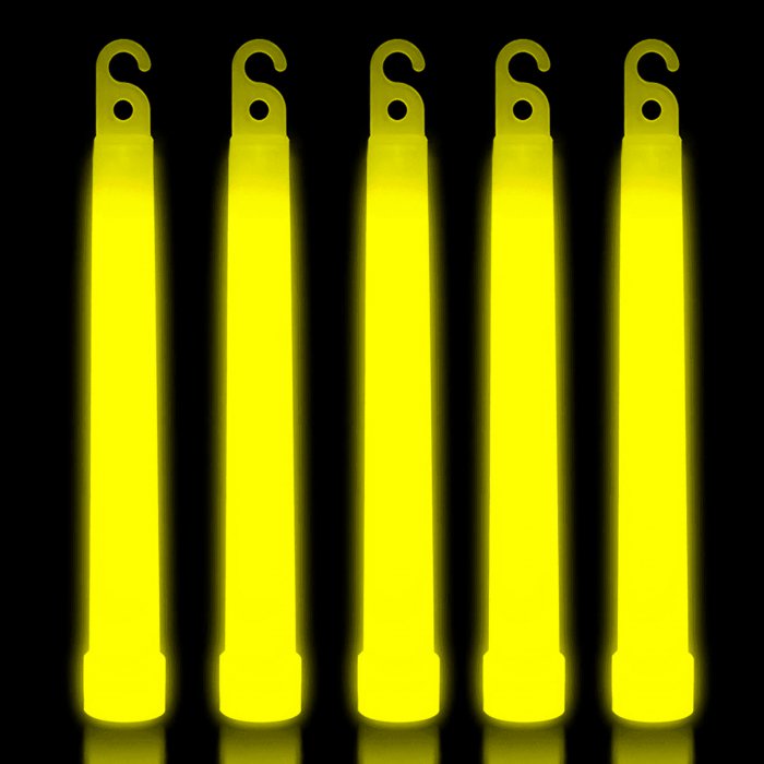 6'' Premium Glow Sticks - Yellow