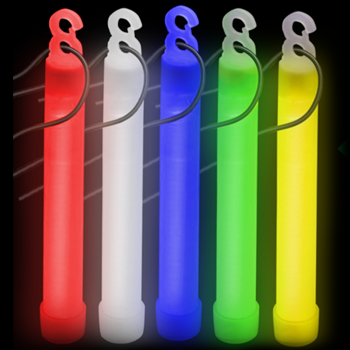 12 Hour Emergency Light Sticks - Mix Colors