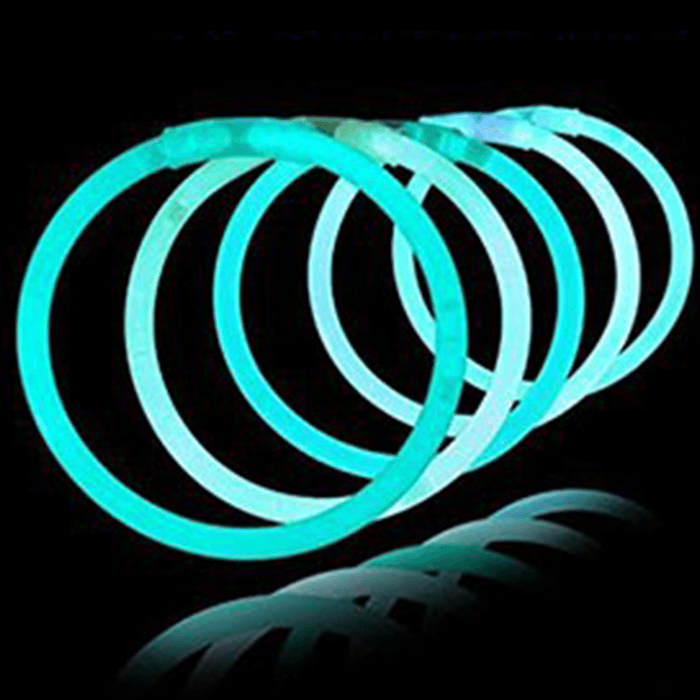 10 Inch Glow Stick Bracelets - Aqua