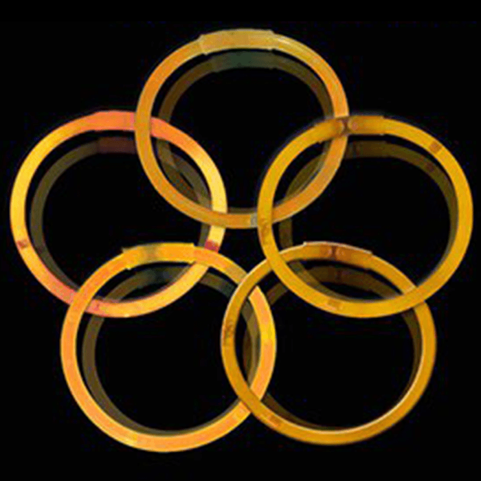 9 Inch Glow Stick Bracelets - Orange