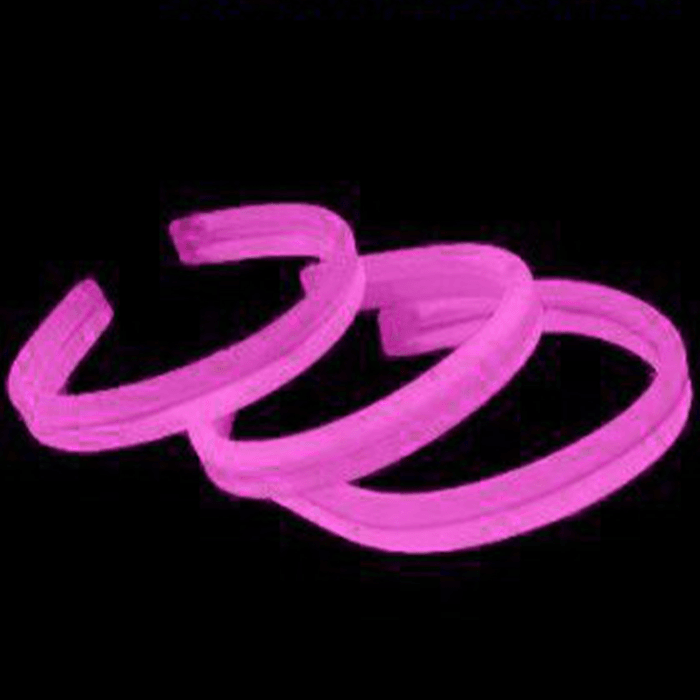 8'' Twister Glowstick Bracelets - Pink