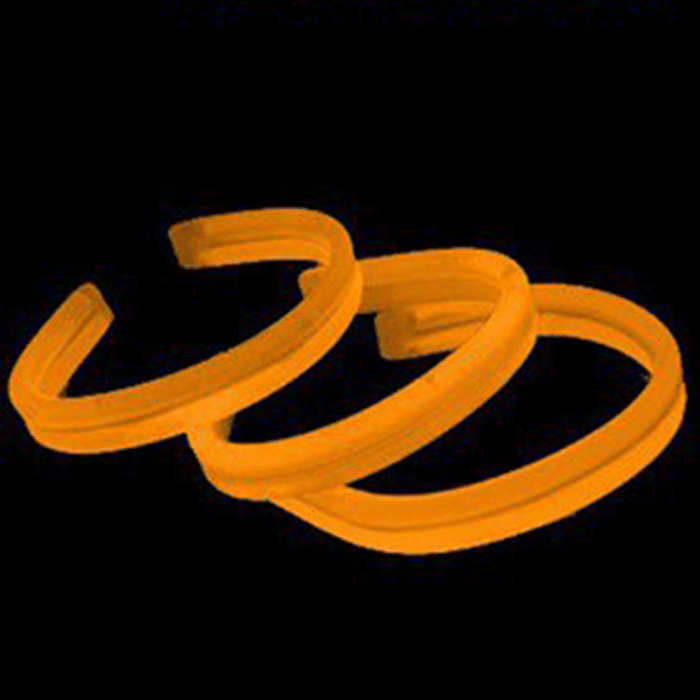 8'' Twister Glowstick Bracelets - Orange