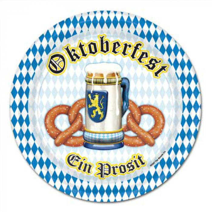 Oktoberfest Pretzels 9" Plates Oktoberfest Pretzels 9" Plates