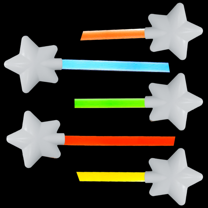 12 Inch Glowing Magic Wands - 5 Color Mix