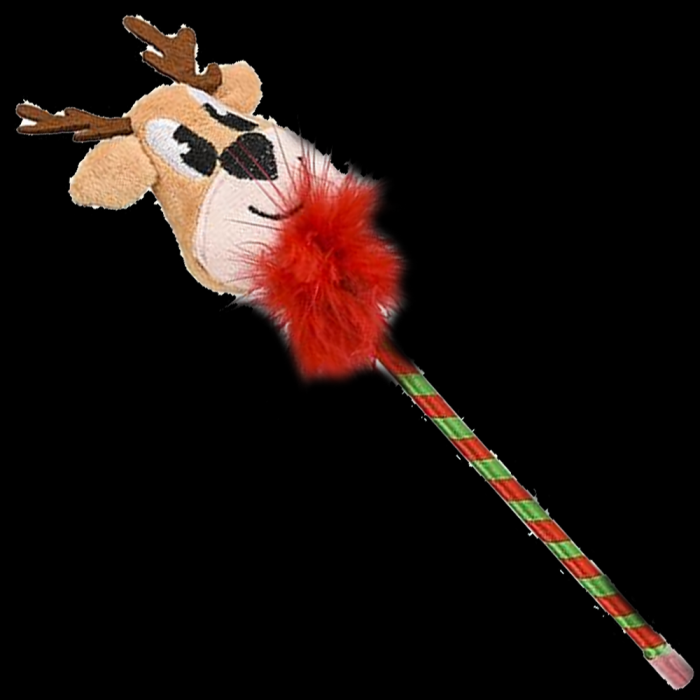 10" Plush Holiday Reindeer Pen