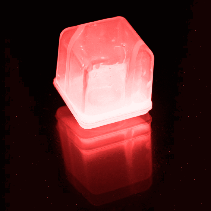 LED Light Up Ice Cubes - Red