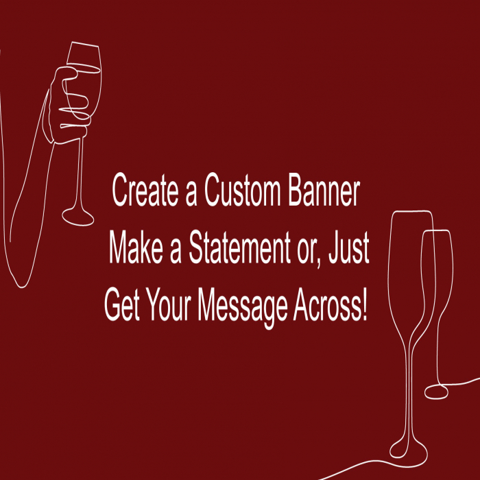 Wine Lines Custom Banner - 48" X 96" Wine Lines Custom Banner - 48" X 96"
