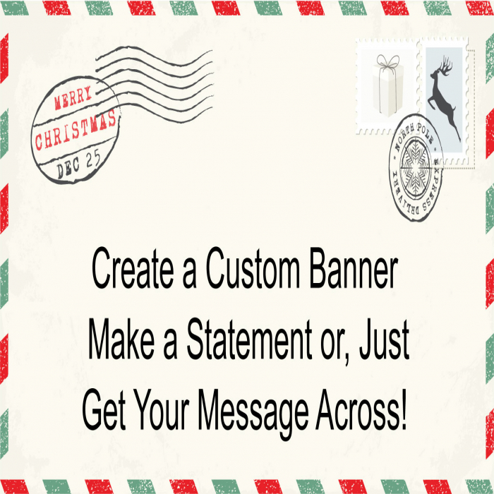 Christmas Mail Custom Banner - 36" X 72" Christmas Mail Custom Banner - 36" X 72"