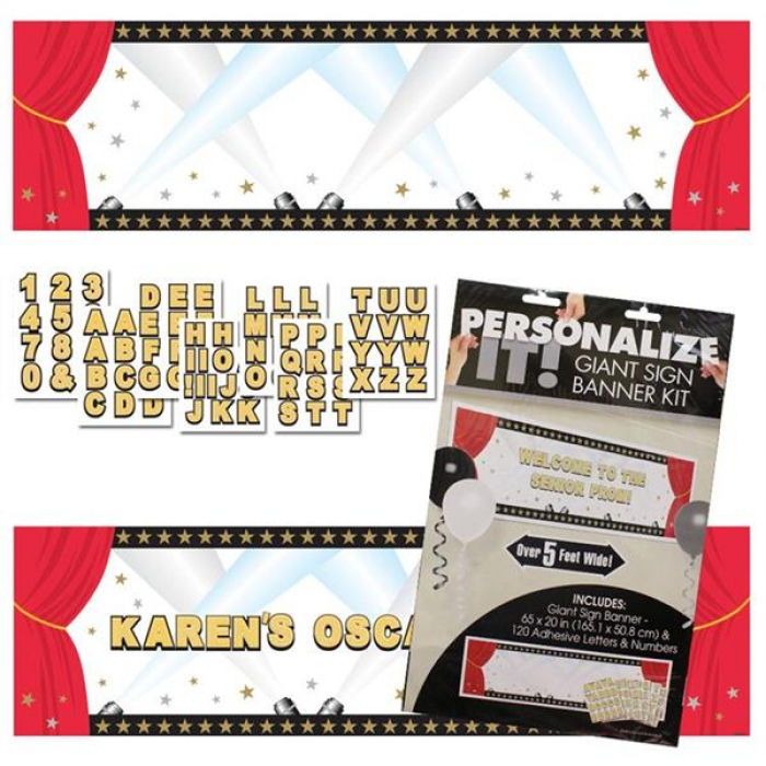 Hollywood Personalized Banner Kit (Per kit)