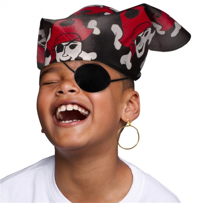 Pirate Eye Patch with Earring
