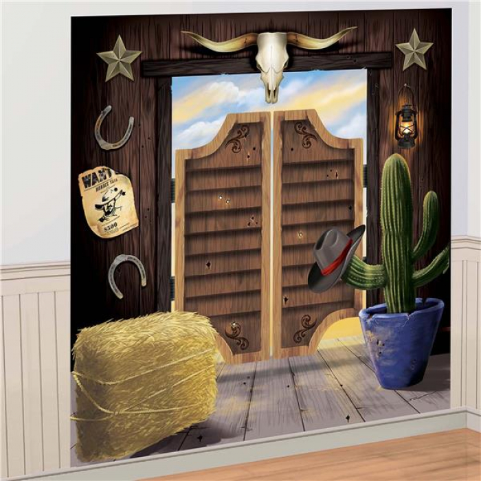 Western Selfie Scene Setter Backdrop (Per 2 pack)