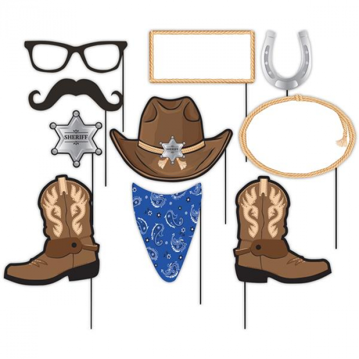 Blue Bandana Photo Prop Kit (Per 10 pack)