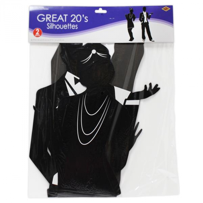 Roaring 20&#39;s Silhouette Decorations (Per 2 pack)