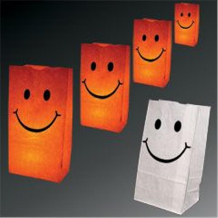 Smiley Face Luminary Bags - 50 Per Unit (Per 50 pack) Smiley Face Luminary Bags - 50 Per Unit (Per 50 pack)