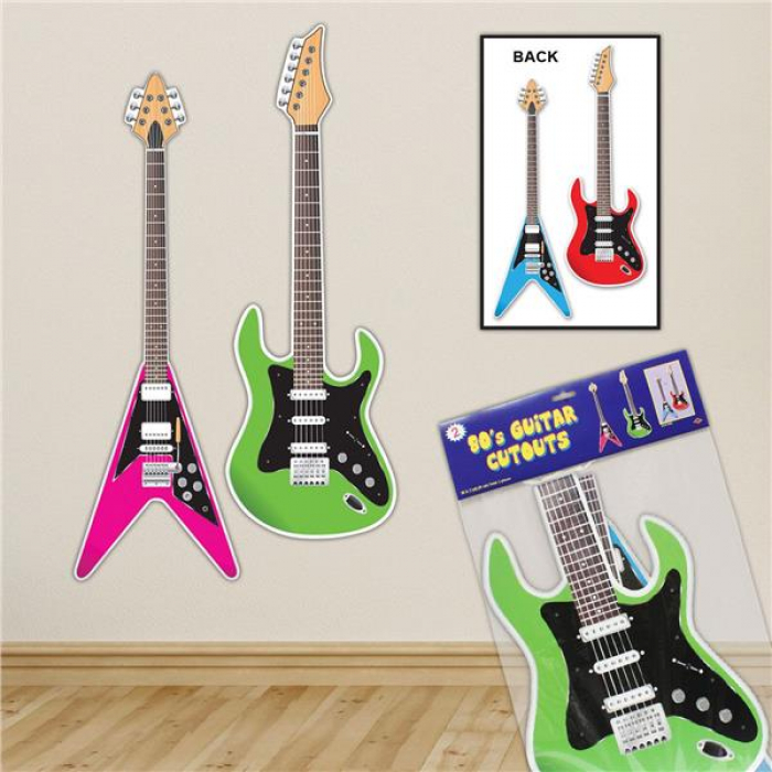 80's Guitar Cutouts (Per 2 pack) 80's Guitar Cutouts (Per 2 pack)