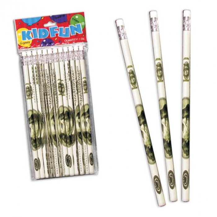 $100 Dollar Bill Pencils (Per 12 pack)