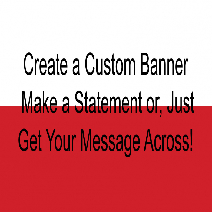 Polish Flag Custom Banner  - 36" X 72"