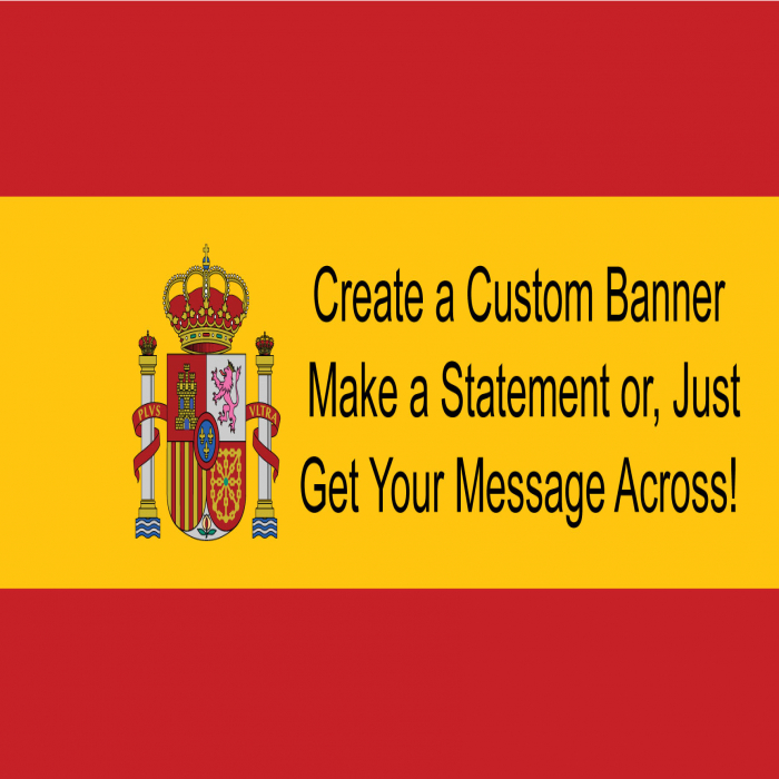 Spanish Flag Custom Banner