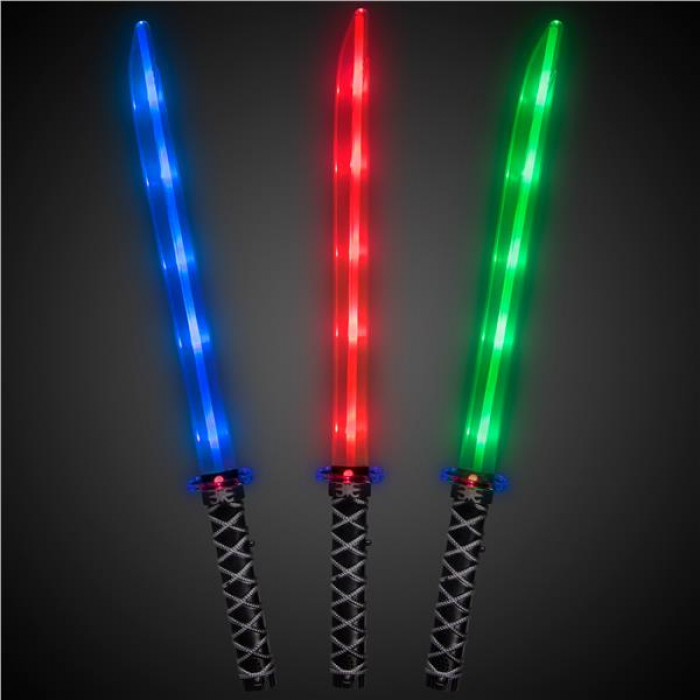 LED Ninja Swords with Sound (Per 12 pack) | GlowUniverse.com