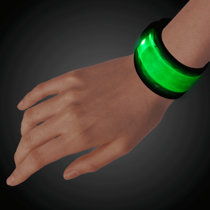 LED Green Slap Bracelet