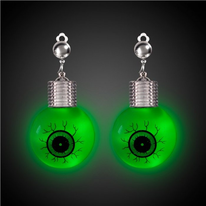 LED Jumbo Eyeball Clip-On Earrings (Per pair)