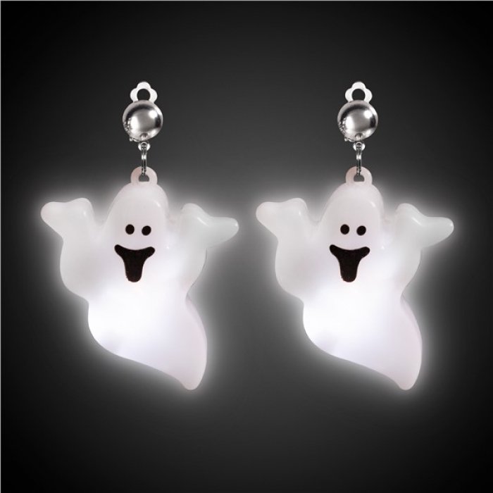LED Jumbo Ghost Clip-On Earrings (Per pair)