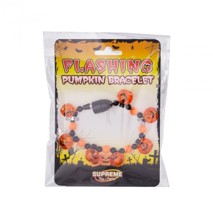LED Pumpkin Bead Bracelet