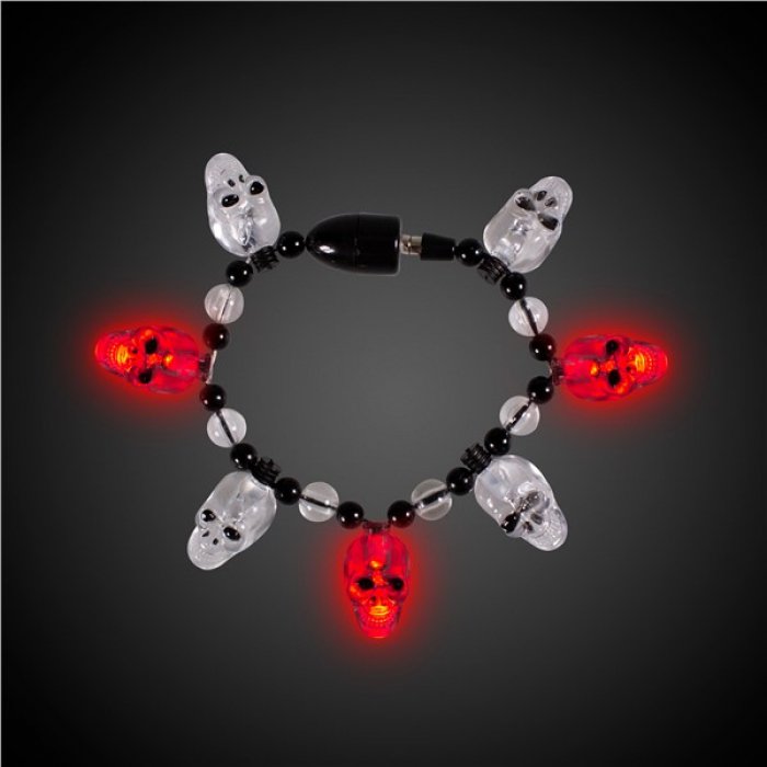 LED Skull Bead Bracelet