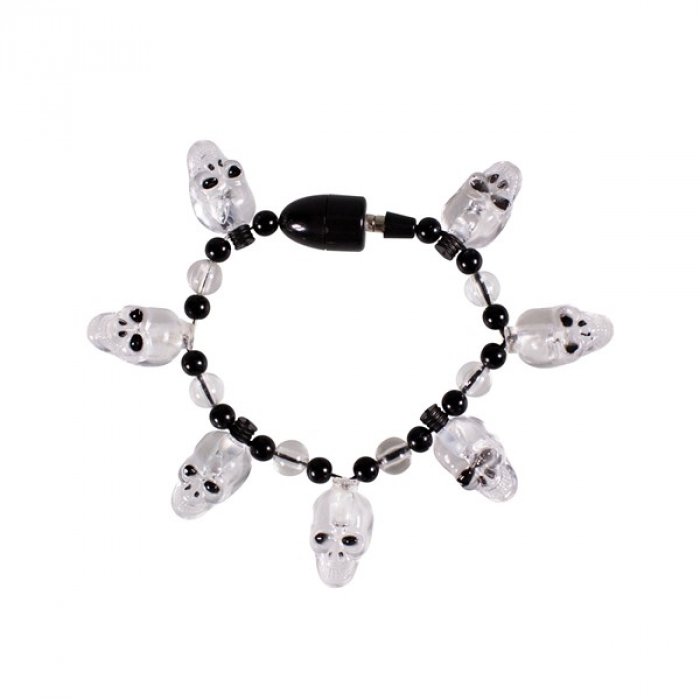 LED Skull Bead Bracelet
