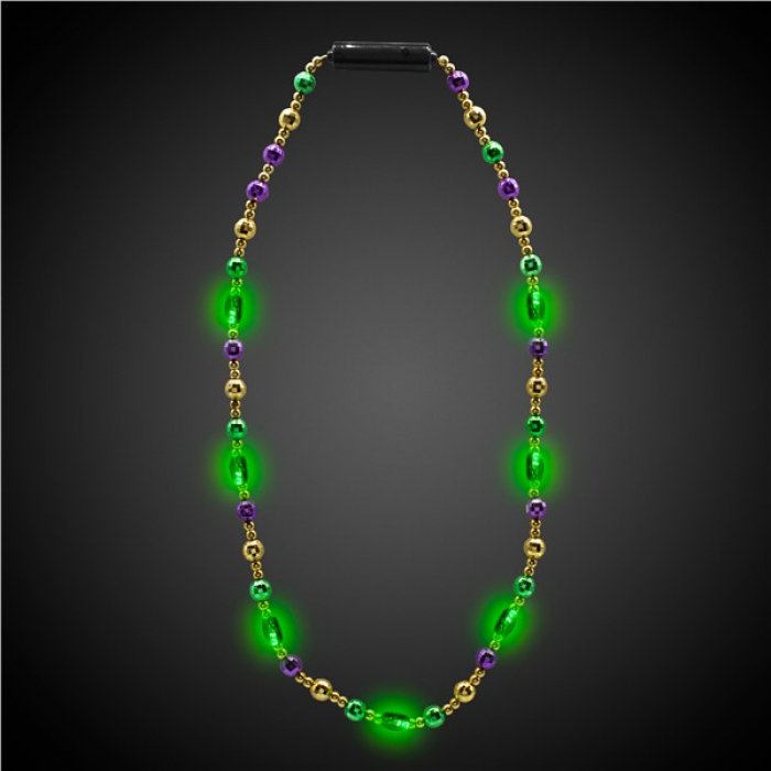 LED Mardi Gras 34" Bead Necklace