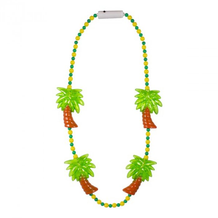 LED Palm Trees Bead Necklace | GlowUniverse.com