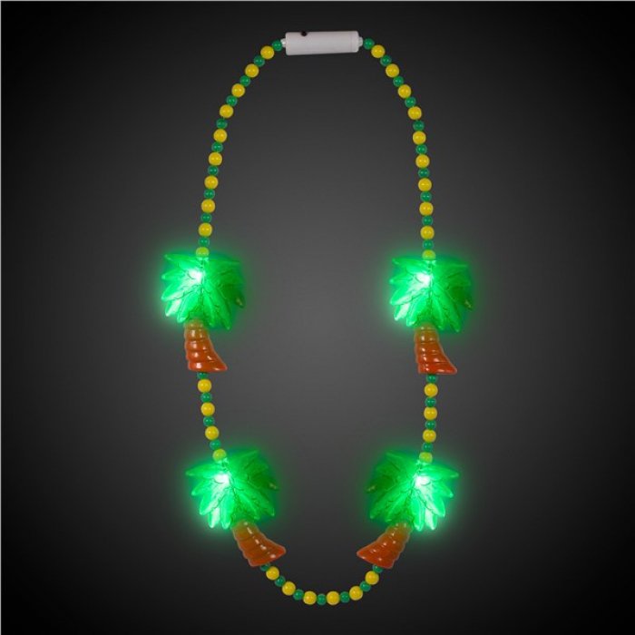 LED Palm Trees Bead Necklace