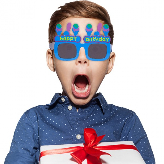 Assorted Happy Birthday Sunglasses (Per 12 pack)