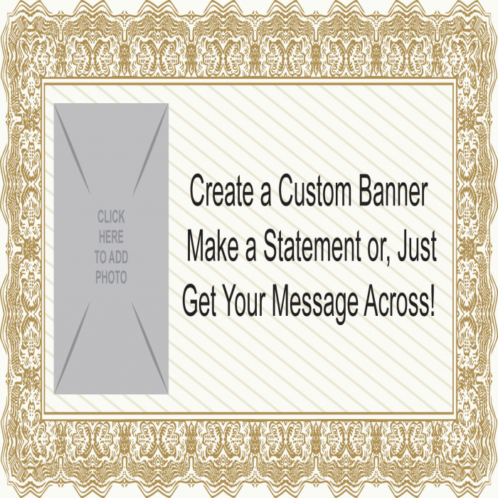 Classic Grad Custom Photo Banner - 36" X 72" Classic Grad Custom Photo Banner - 36" X 72"