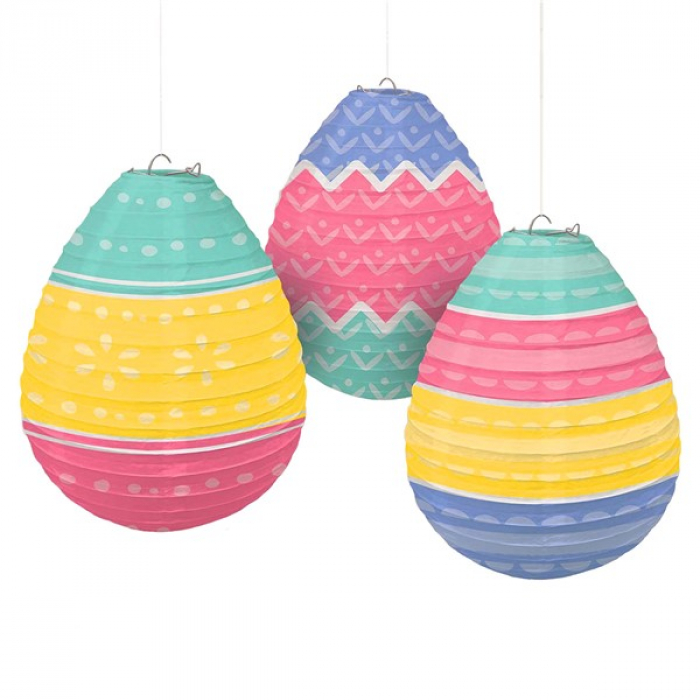 Easter Egg Lanterns Set (Per 3 pack)
