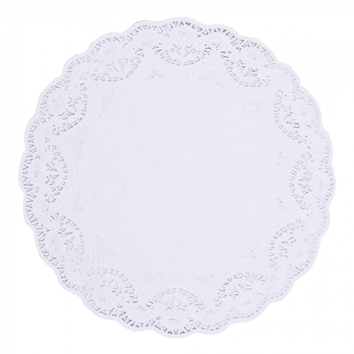 White Round 12" Doilies (Per 9 pack)