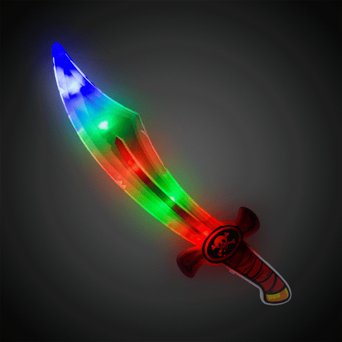 LED Pirate Swords (Per 3 pack)