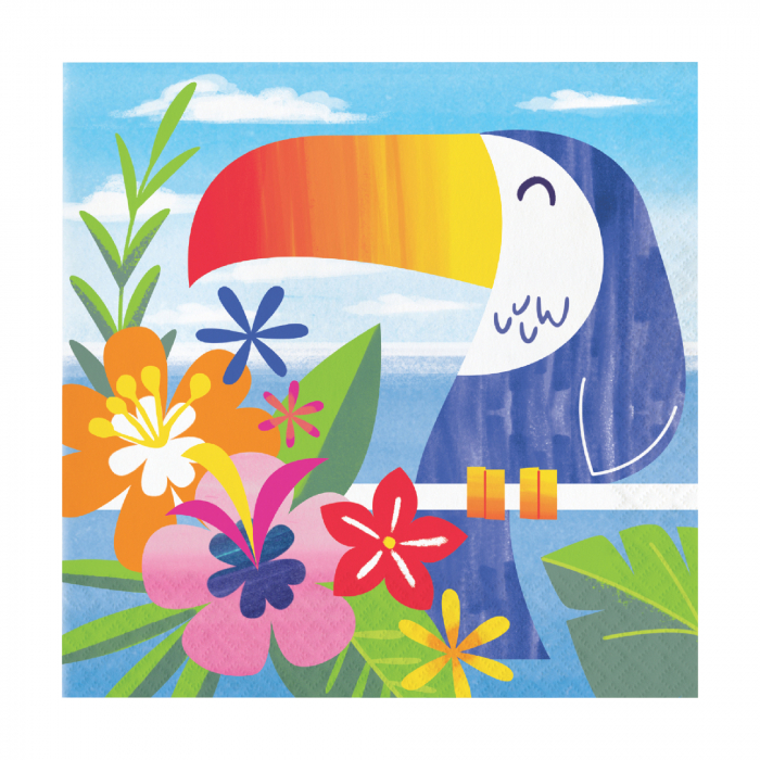 Lush Luau Lunch Napkins (Per 16 pack)
