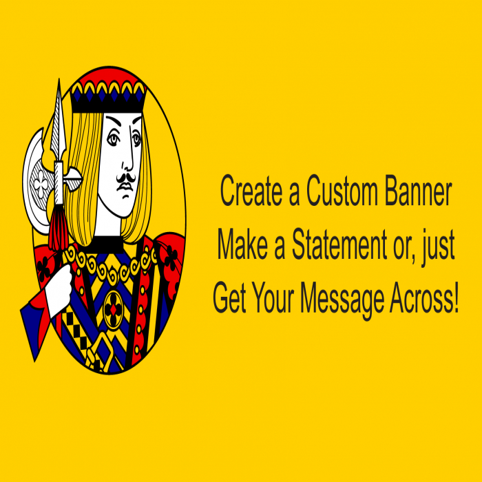 Medieval Duke Custom Banner  - 48" X 96"