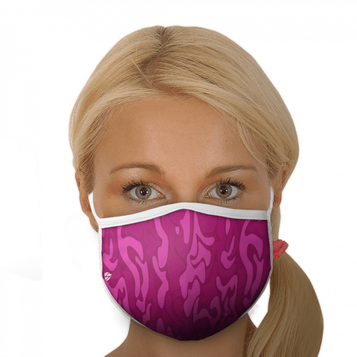 Bubblegum Polyester Face Mask