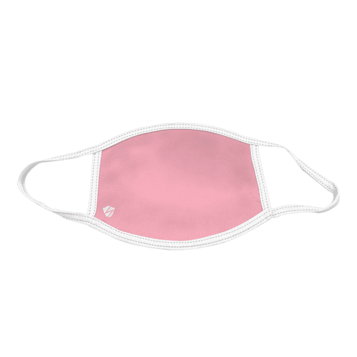 Solid Light Pink Polyester Face Mask