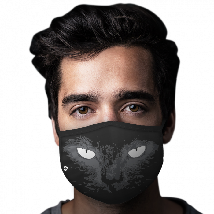 Black Cat With Bright Eyes