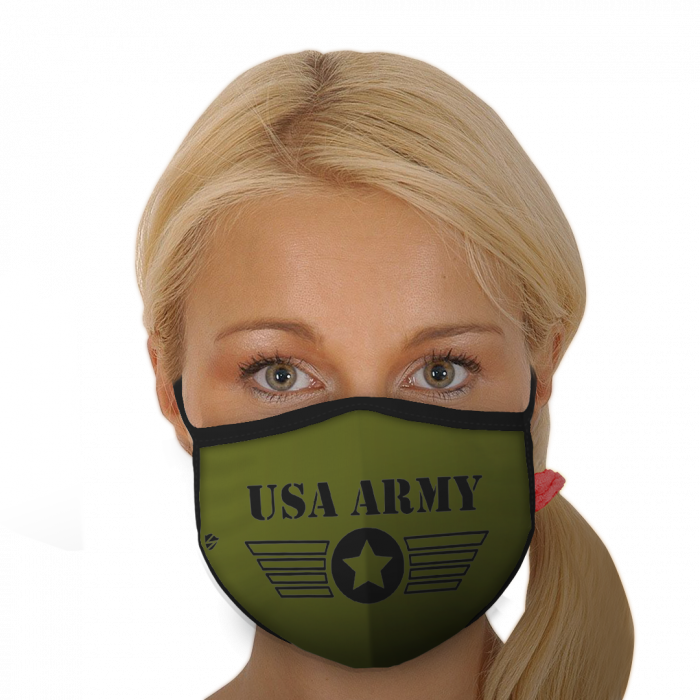 USA Army Design On Olive Green