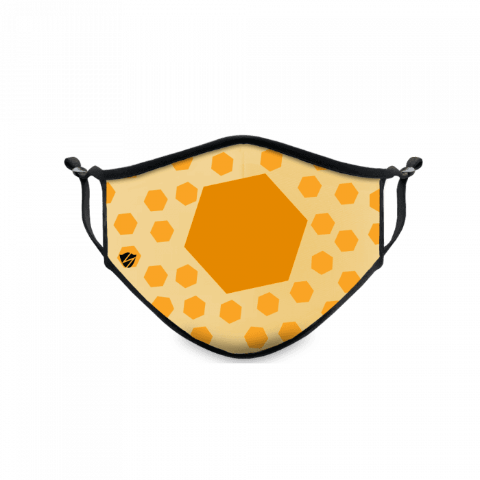 Orange Hexagon Design